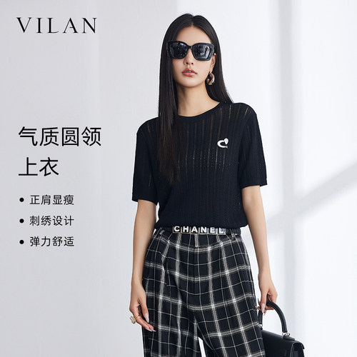 VILAN慧兰通勤针织衫女