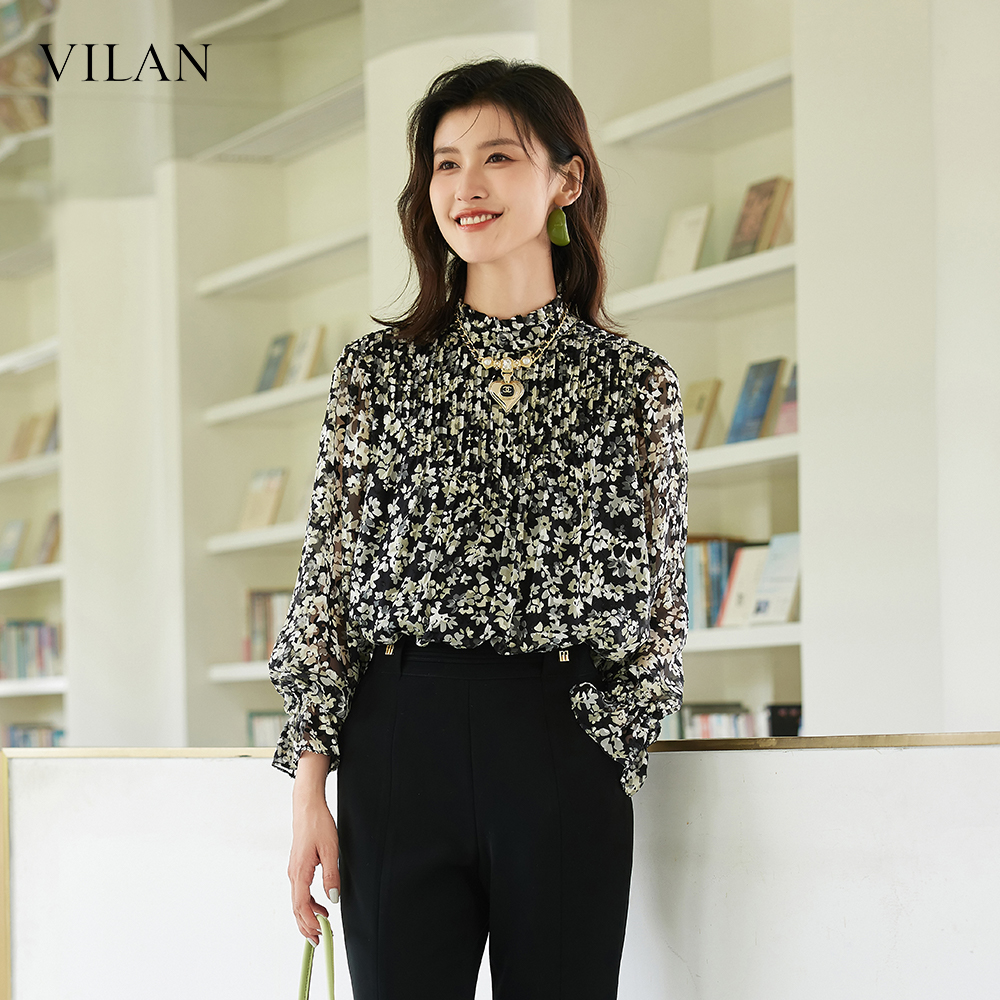 VILAN慧兰法式优雅衬衫女