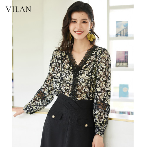 VILAN慧兰法式优雅衬衫女