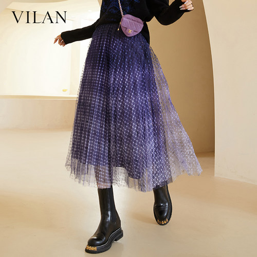 VILAN慧兰甜美优雅半身裙女