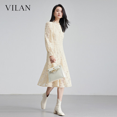 VILAN慧兰优雅气质连衣裙女