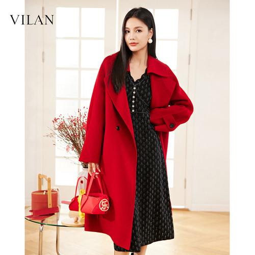 VILAN慧兰通勤针织连衣裙女