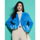 气质高级感V领上衣 时尚 vilan 慧兰绵羊毛皮草外套女2025秋冬新款