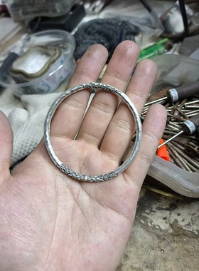 网红款卷草纹手镯石膏模具