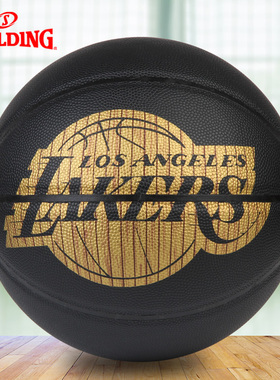 斯伯丁官方队徽系列湖人队七号比赛学生室内室外篮球76-606Y