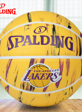 斯伯丁湖人马刺勇士76人队徽比赛官方室外耐磨篮球84-095Y