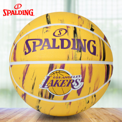 斯伯丁湖人勇士篮球官方正品耐磨