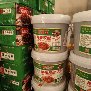 宏金来绝味双椒酱7kg 大桶装商用剁辣椒蒜蓉辣酱拌饭炒菜火锅蘸料