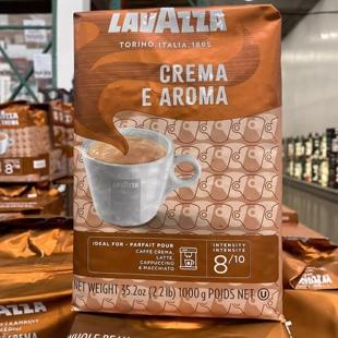 2袋9.5折 加拿大Lavazza拉瓦萨乐维萨咖啡豆中度烘焙意式醇香1kg