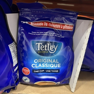 加拿大直邮 Tetley泰特利红茶 独立茶包1100包 2.5kg