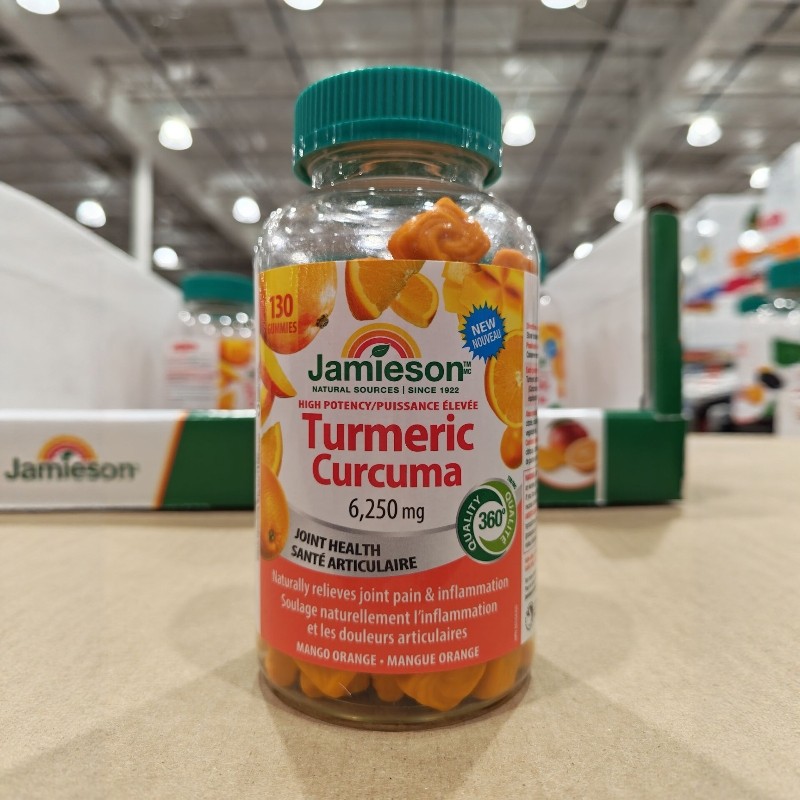 加拿大直邮 JAMIESON健美生姜黄素软糖 芒果橙子味 130粒,保健食品/膳食营养补充食品,姜黄素,淘宝优惠券,粉丝福利购,淘宝优惠卷
