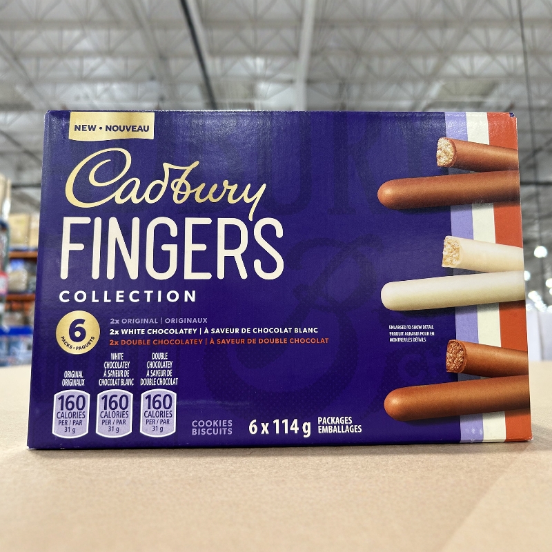 加拿大直邮 cadbury吉百利手指饼干 6x114g