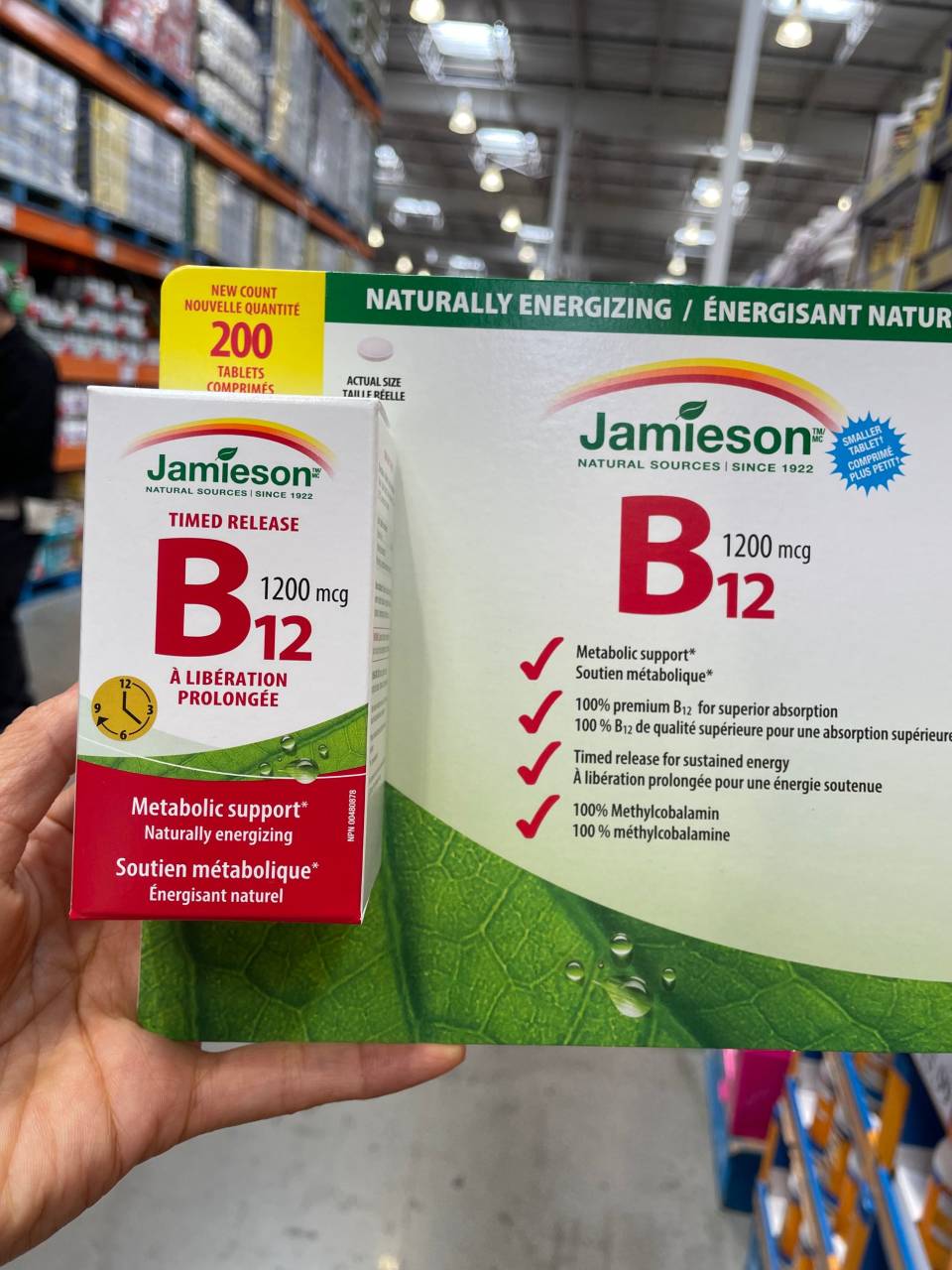 2瓶减10元加拿大直邮JamiesonB12