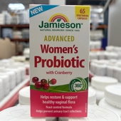 健美生jamieson蔓越莓女性益生菌胶囊 2瓶减10元 加拿大直邮 65粒