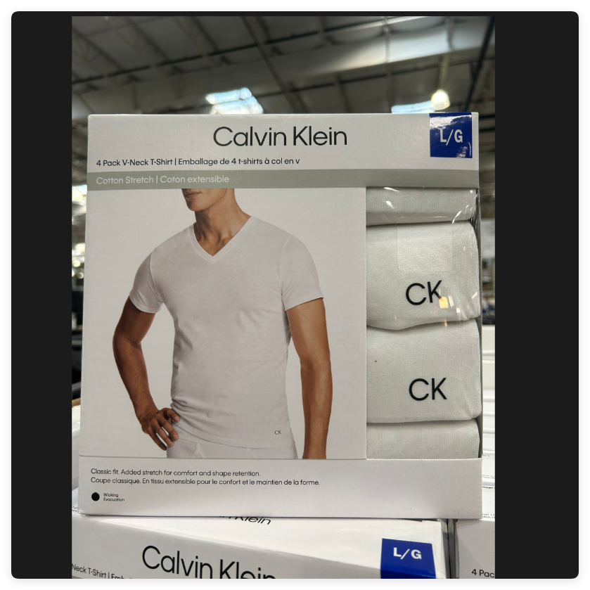 加拿大直邮 CK男士短袖T恤四件装