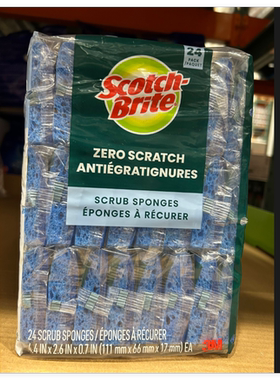 2个减10元加拿大Scotch Brite洗碗海绵擦洗碗布 清洁各种工具24块