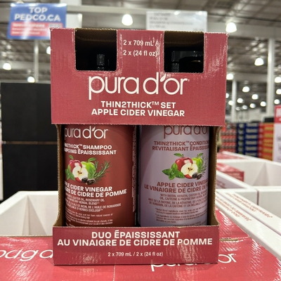 PURADOR苹果醋洗发水+护发素