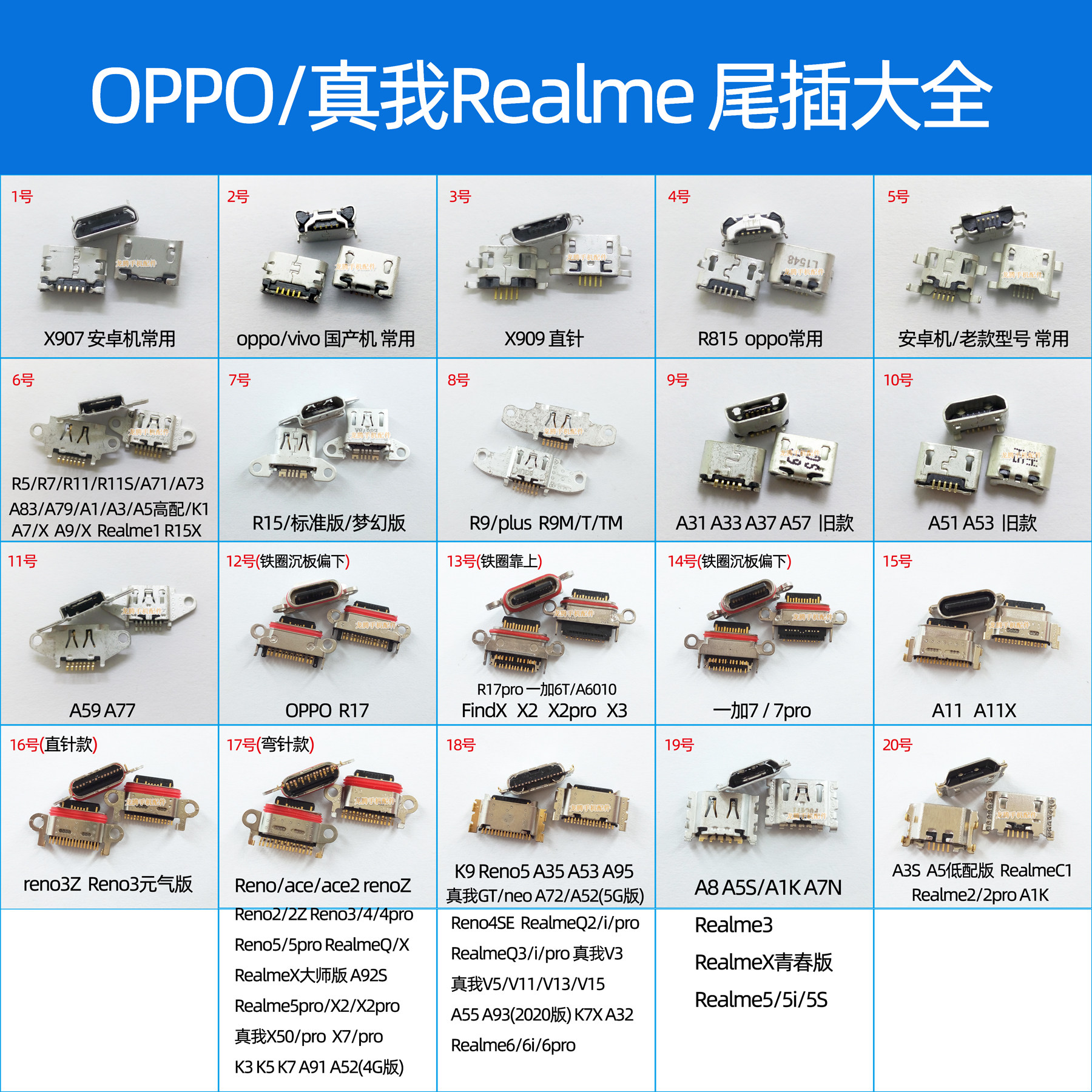 尾插适用oppo a59 a31 a53 x5 r7 r9 plus r11 s r9s r19 r15 r17