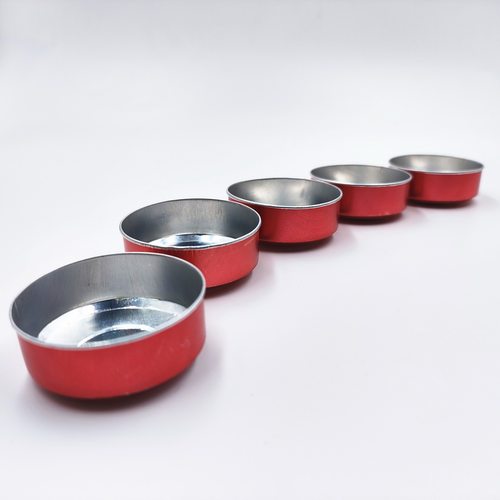 【4小时红色酥油灯壳】锅底卷边 供佛长明灯油灯供灯蜡烛茶蜡灯芯