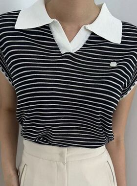 六0813韩国正品b-as-ico17979 针织衫区别致甜美舒适秋夏都市韩版