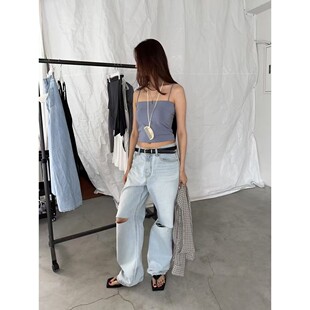 九0604韩国东大门运动牛仔裤区Wearable-8549559潮流直邮舒适人气