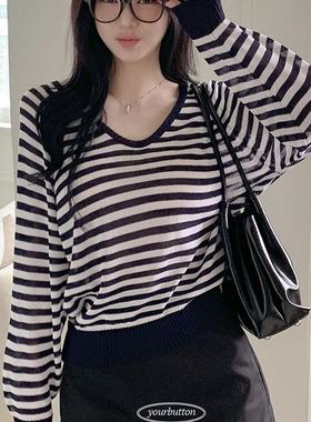 六0813韩国正品you-rb-utton-442 针织衫区夏款高端新款端庄直邮