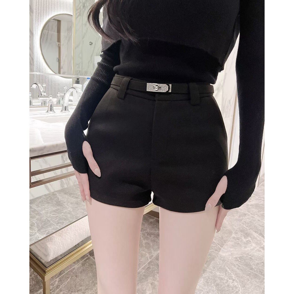 八0113韩国东大门运动短裤区4558100休闲风格直邮都市人气档口