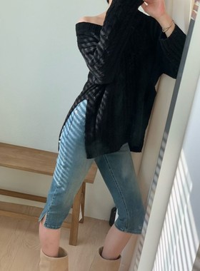 九1202韩国东大门针织衫-区VINTAGEVIBE-8716418秋冬都市韩版档口