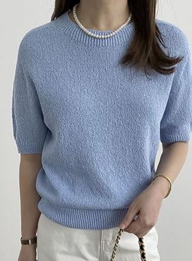 六0813韩国正品run-o-16596 针织衫区高端新款端庄直邮别致甜美