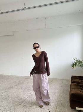 九1003韩国东大门针织衫-区Murmuring-8661864纯色洋气正品档口