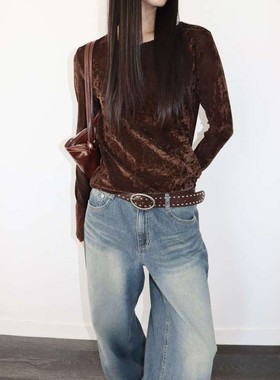 九1003韩国东大门t恤区Murmuring-8661913原宿人气复古秋季学院