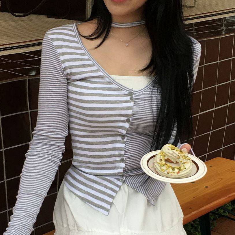 六0813韩国正品dan-as-tyle405 针织衫区可爱修身夏季学院正品