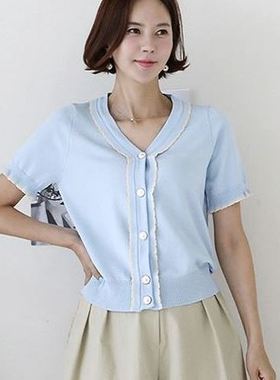 六0813韩国正品lemite-64130 针织衫区夏季学院正品大气休闲街头