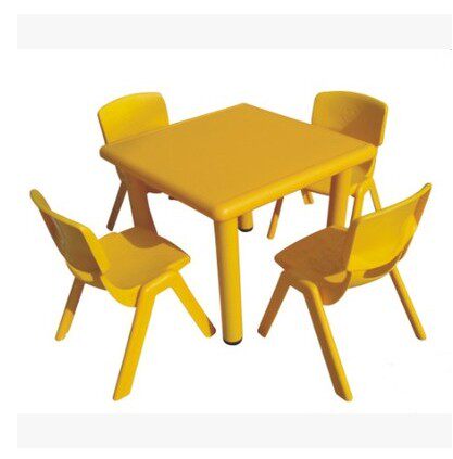 幼儿园正方形加厚桌子儿童课桌椅宝宝学习吃饭桌塑料桌子可升降桌