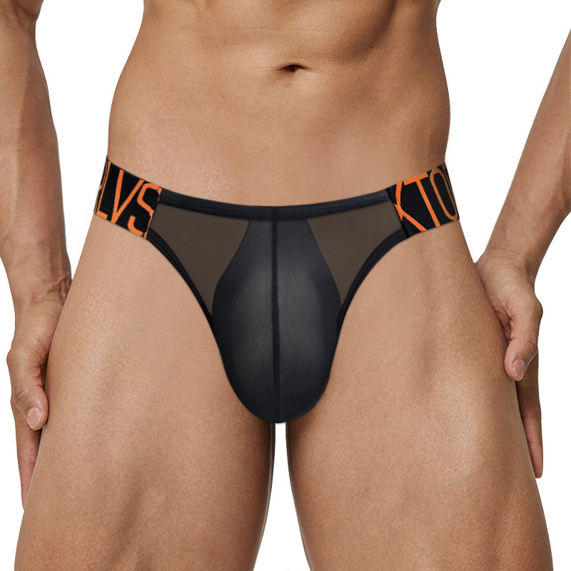 ORLVS性感网纱透明青年潮流男士人生比基尼小三角内裤衩子头