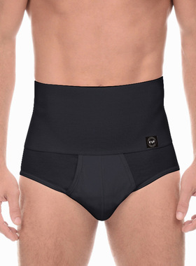 凯文弗灰黑白色暖收腹束护腰暖胃男士人生高腰三角内裤衩子头