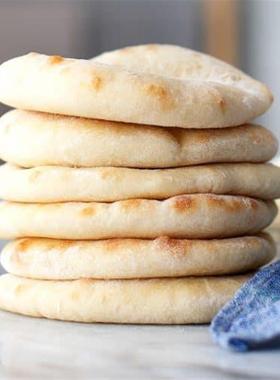 现货速发皮塔饼 pita bread 中东饼 原味 300g 5pcs卷饼口袋饼鸡