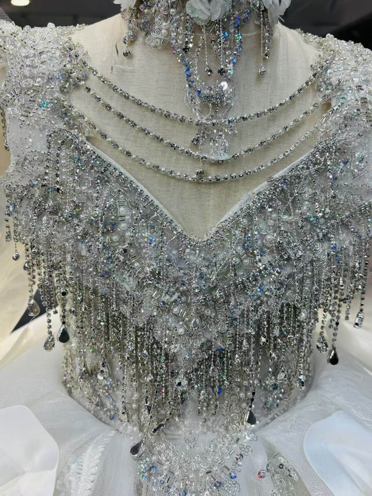 晚礼服春秋新款女童走秀高端轻奢公主生日蓬蓬裙主持人钢琴演出服