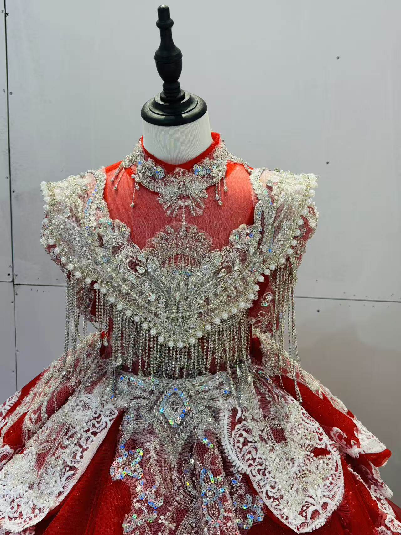 主持人礼服女童绝美花童女孩公主裙钢琴演奏演出高端轻奢生日冬季,童装/婴儿装/亲子装,儿童礼服,淘宝优惠券,粉丝福利购,淘宝优惠卷