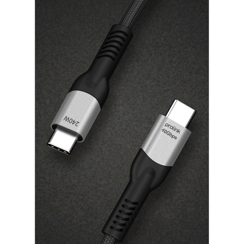PROLINK PF589A USB4 40Gbps 240w Type C数据线支持音视频传输