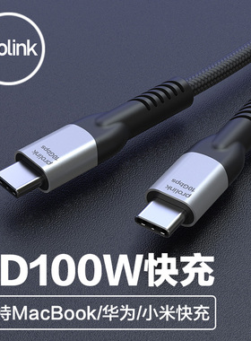 PROLINK 双头Type-C公对公PD数据线100W电脑手机平板快闪充数据线