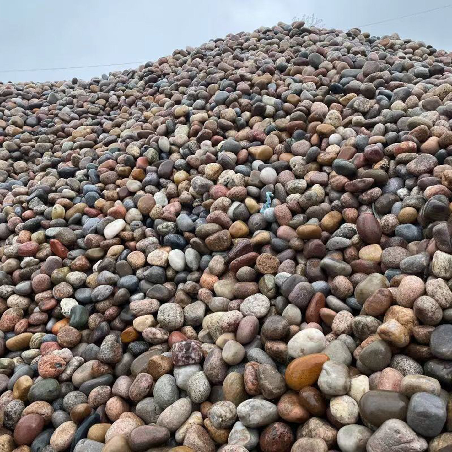 纯天然鹅卵石大块铺路石子园林造景变电站河卵石鱼缸圆形鹅卵石