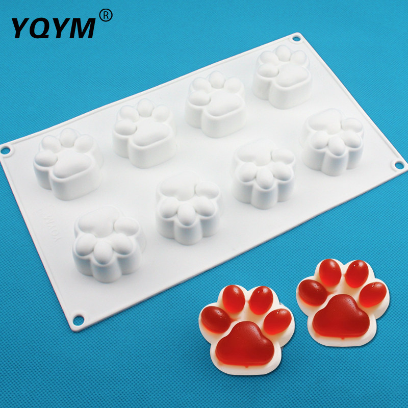 猫爪硅胶熊掌烘焙手工皂蛋糕模具图片