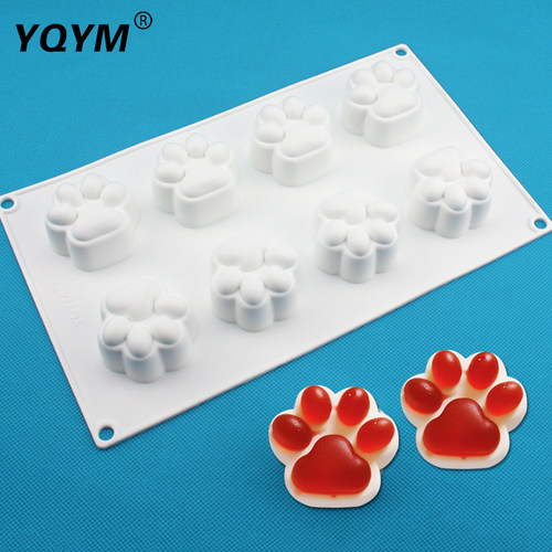 猫爪硅胶熊掌烘焙手工皂蛋糕模具