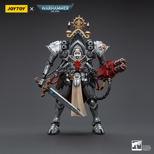 JOYTOY暗源战锤40K银白寿衣修会 楷模铠甲修女科洛内国创机甲1:18