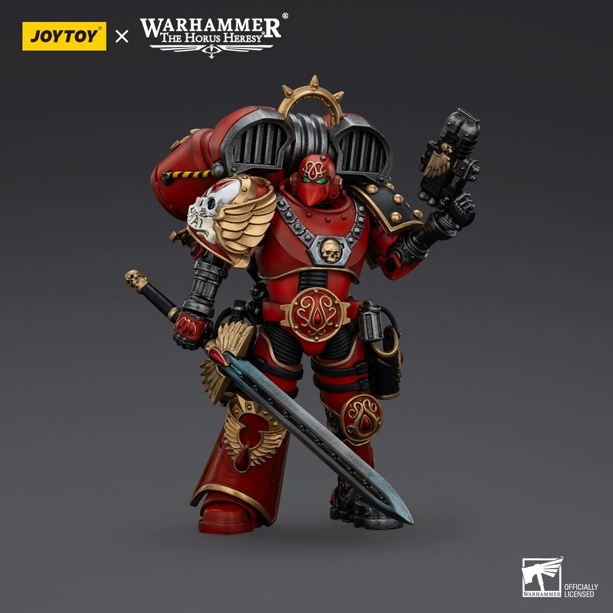JOYTOY暗源战锤1:18荷鲁斯之乱圣血天使多米尼恩泽丰可动兵人模玩