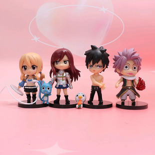 现货妖精的尾巴钥匙扣纳兹公仔格雷人偶露西手办艾露莎哈比挂件