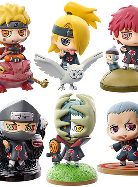 火影忍者钥匙扣迪达拉公仔蝎人偶角都飞段绝阿飞鸣人文太挂件