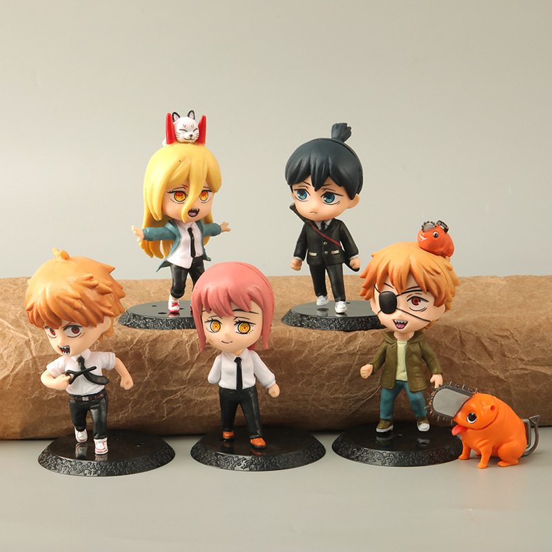 新款电锯人钥匙扣玛奇玛手办电次公仔啵奇塔人偶早川秋蕾塞挂件