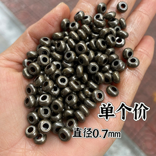 复古藏式天铁文玩手串项链散珠隔片隔珠圆珠DIY文艺式配件单个价